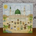 Mescid-i Nebevi Temalı Ahşap Çocuk Puzzle – Medine Eğitici Yapboz