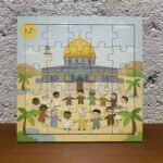 Mescid-i Aksa Temalı Ahşap Çocuk Puzzle – Eğitici İslami Yapboz